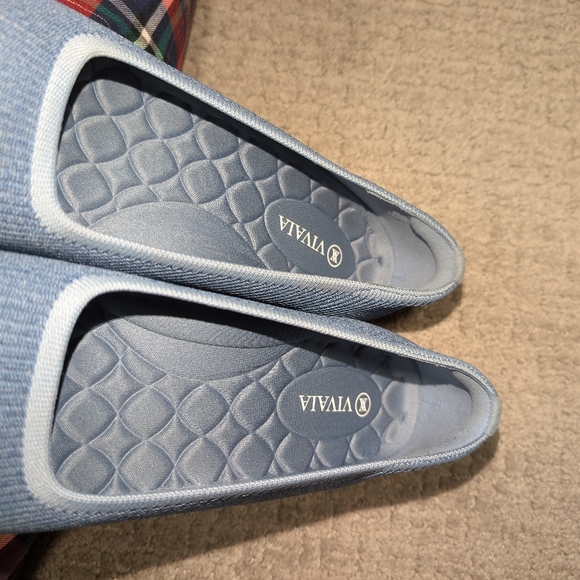 Vivia Square-Toe Chunky Heels (Melody) Denim Blue - Picture 4 of 7